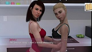 big tits 3d game animation triangle 3 with anime style focus