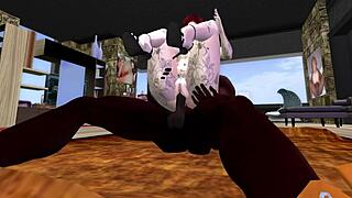 ओह वाह, सेकंड लाइफ ब्लैक मैन रेडहेड व्हाइट औरत को रग पर ओरल क्रीमपाई और बिग टिट्स के साथ फक करता है 😈🍆