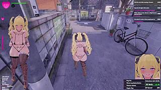 secret flasher manaka exposes herself during intense drone missions