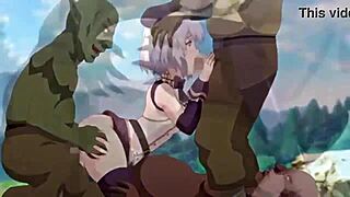 हेंटाई गैंगबैंग में ब्लॉन्ड बड़े स्तनों के साथ ऐनल ग्रुप कंपाइलेशन