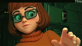 वेल्मा स्कूबी डू हेंटाई में विशाल भूत लंडों से इंटेंस 3D गैंगबैंग का सामना करती है।