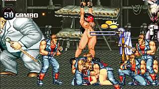 hentai mugen contrasts mai shiranui in wild gangbang with creampie and doggystyle twists