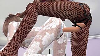 चार लेस्बियन लड़कियां लिंगरी में स्ट्रैपऑन डॉगीस्टाइल और ब्लोजॉब ऑर्गेज्म पार्टी करती हैं