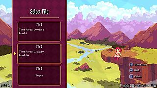 scarlet maiden in hentai game pornplay episode 3 receives hot standing creampie from big cock in mask dungeon with bdsm maid role