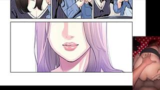 So this mature woman secretly wants to hook up with the young guy from her building in the manga.