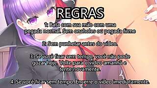 Can you handle this 90-second cum challenge with Sakura Haruno's retro hentai jerk off instructions?