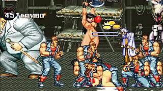 hentai mugen contrasts mai shiranui in wild gangbang with creampie and doggystyle twists