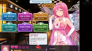huniepop uncensored part 7 features redhead with big tits in alien bikini beach scene