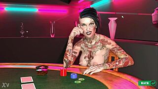 This nasty city game preview shows crossdressing prostitute in sand with striptease and gloryhole action.