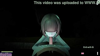 Two Ghost Women Threesome Cum Inside Tons of Sperm in Garden Hentai P3