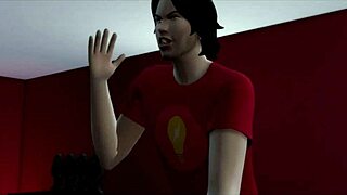 Anime girl in Sims 4 craves some wild fun with sexy moves and deep penetration