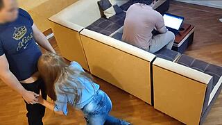 exclamatory-raw cheating bride milf gets fucked like whore at wedding while husband works on laptop in big ass japanese homemade ntr!