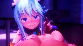 Konosuba Aqua In Bunny Suit Gets Intense Pounding Animation Hentai