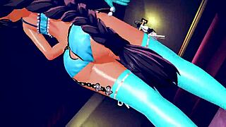 Chloe and Jahy shake it hard in MMD Sodevs anime dance.