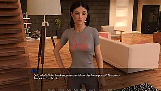 Girlfriend creampie cum floods college classroom in hentai game with friend action!