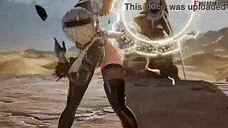 In this fantasy show, 2B takes a steamy bath before getting fucked in the shower. Full 1-hour 3D oppai movie on Sheer FantasyKing3.