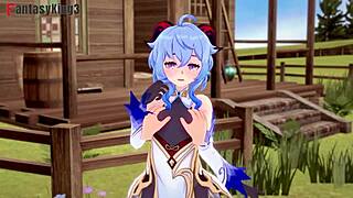 Ganyu, your big ass looks perfect for creampie in that costume