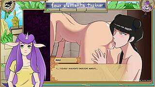so this avatar the last airbender four elements trainer part 47 involves pussy licking and squirting