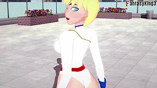 Power Girl and Superman in Fantasy Adventure