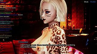 Cat girl teases in furrhouse ch16 p2 with huge tits 😈