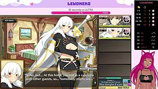 oh man, this vtuber lewdneko is playing evenicle part 3 with cute moaning creampie