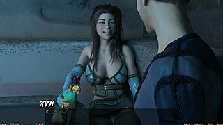 Petite 18+ girl with big tits and curvy outfit gets stranded in space episode 43