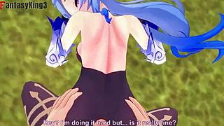 Ganyu, your big ass looks perfect for creampie in that costume