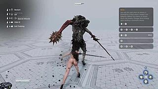 स्टेलर ब्लेड न्यूड मोड प्लेथ्रू पार्ट 5, उह, उस कर्वी फैट सेक्सी आउटफिट के साथ... वेट, असल में न्यूड