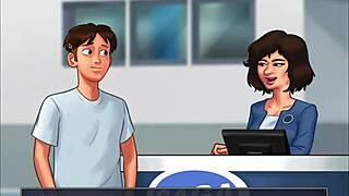 समरटाइम सागा - सेक्सी जापानी वर्कर शिफ्ट के दौरान आउटडोर्स ह्यूज कॉक से चुदती है जोसेफाइन