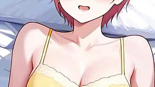 fantasy waifu stretching her body in that soft motion anime style, it's wild 😏