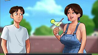 समरटाइम सागा 54 मिल्फ बिग टिट्स मॉन्स्टर कॉक के साथ