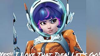 Juno VA Dance Twerk in Azur Lane with Big Ass Overwatch Style