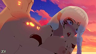 एनिमे हेंटाई में चूत को लंड से फकिंग का हिंट, डोमेन एक्सपैंशन सीन