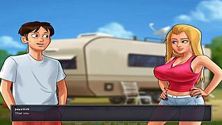 Summer Time Saga Pt 61 Darkcookie Big Tits Babe Takes Monster Cock In Wild Game Action!