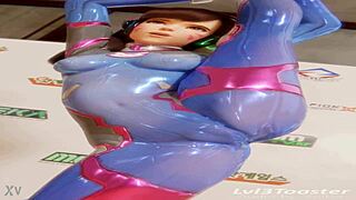 lvl3toaster compilation features tifa lockhart and d.va in sfm blender animations from final fantasy