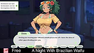 A Night Filled With Brazilian Waifu Temptations In Erotic Game