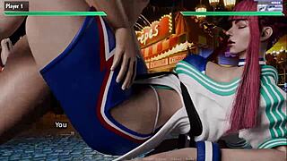 All Mannon Sex in 3D Street Fighter Parody