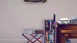 After sex with petite Usada Pekora in 3D nature garden animation