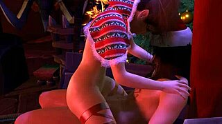 hey, ready for some anal action on santa's lap with that big ass elf?