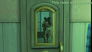 that cheating wife feels the intense rush from big tits and monster black cock in sims4 porn episode 3