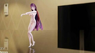 Raiden Mei nude dance in Honkai Impact with glasses is hot! 🔥