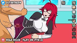 i crave creampie fucking rias gremory in ass multiple positions compilation