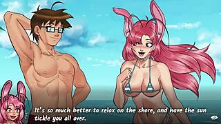 Hentai heroes game features a brunette milf getting anal fucked in side quest 1. She takes it deep in 3D action.