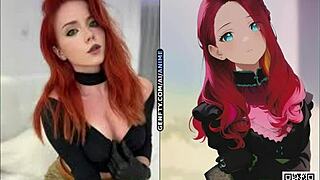 Adult Film Actresses Transformed into Sexy Anime Boobs Compilation Edition 13
