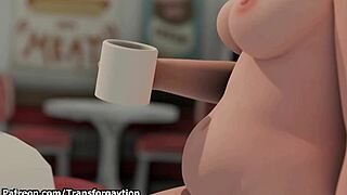 मर्सी ओवरवॉच 3D ऐनिमेशन में मसिवली एक्सपैंड होती है।