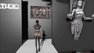 Sexy Brunette in Fallout 4 Hentai Fashion 208