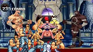 hentai mugen lilith gangbang hints at succubus adventures in group game settings with subtle japanese flair