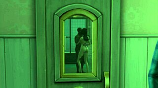 सिम्स4 में, कर्वी वाइफ बिग ब्लैक कॉक के साथ चीट करती है एपिसोड 4 में