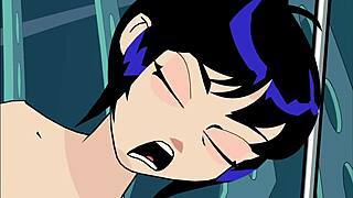 uhh that 3 way animation part 02 with redhead and blonde flashing in group