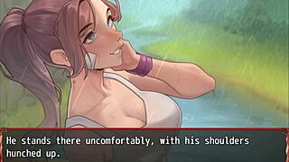 Harem in another world hentai game with rainy cute date. Cuckold risk adds spicy thrill!